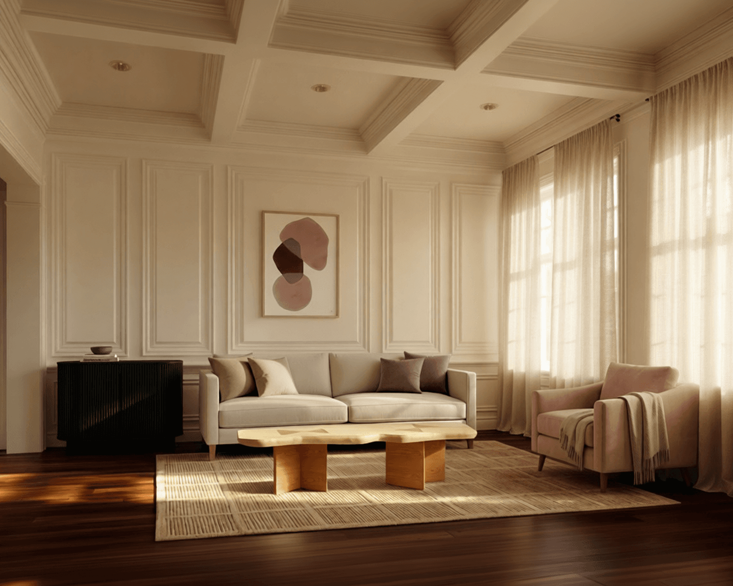 Empty room before Palazzo staging