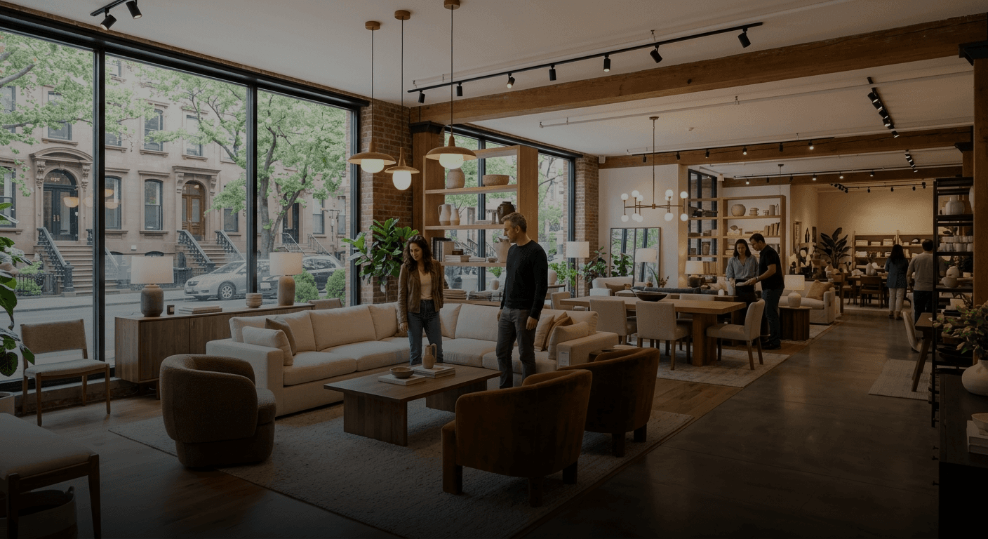 Furniture retail showcase